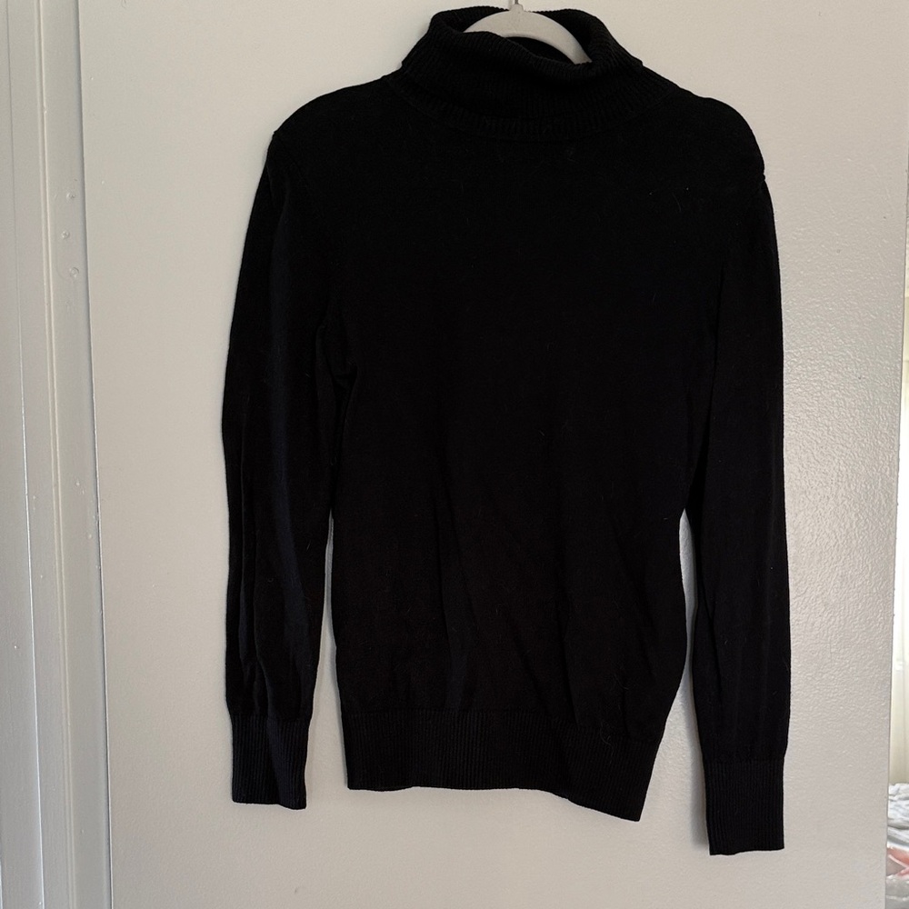 L.L. Bean Black Women's Turtleneck Sweater